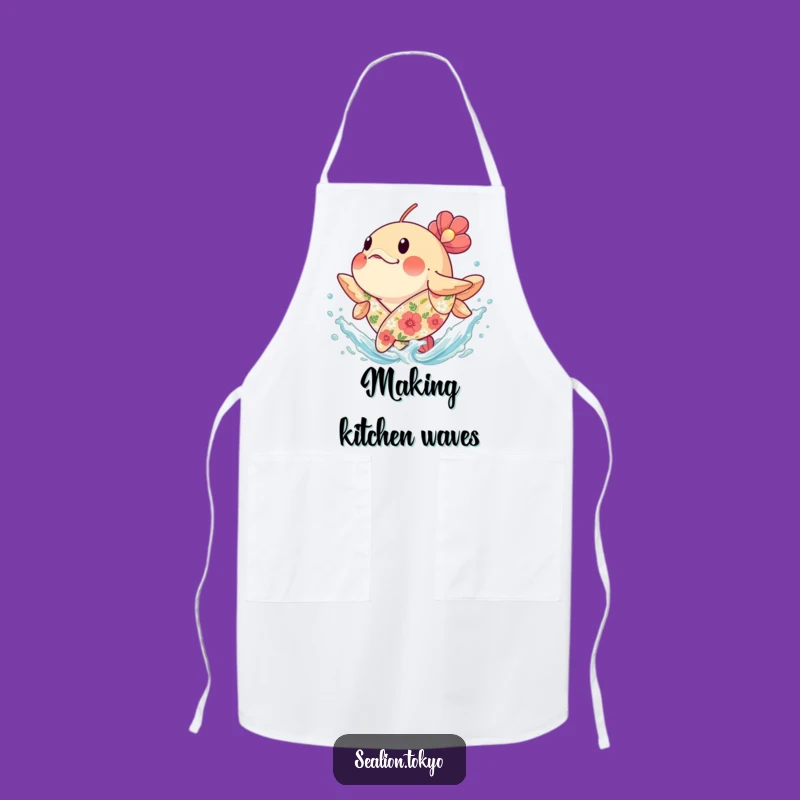 Funny Splashing Fish Apron - Joyful & Hilarious Kitchen Wear
