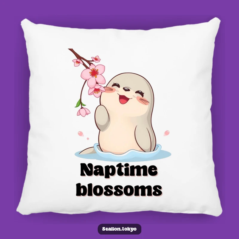 Funny Sea Lion Blossom Pillow: Cozy Comfort with a Splash of Playfulness