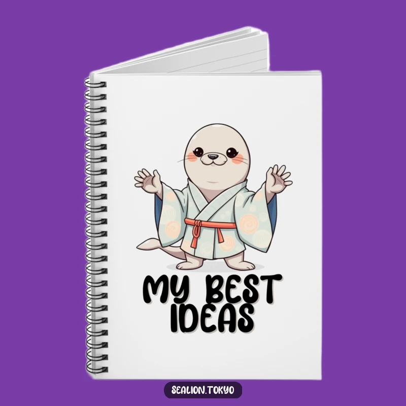 Funny Kawaii Sea Lion Kimono Notebook: Journal with Cute Confidence