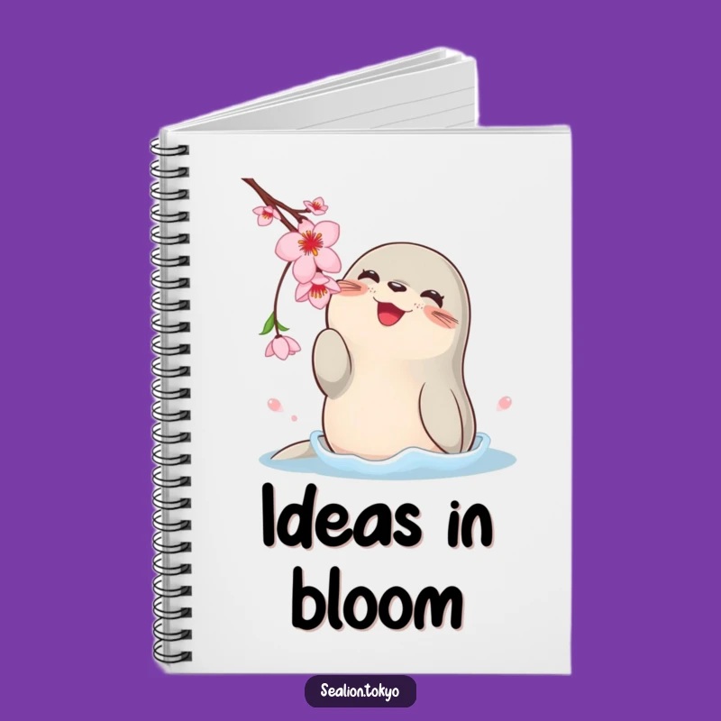 Funny Sea Lion Blossom Notebook: Jot Down Ideas with Adorable Playfulness